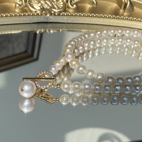 Fashion Freshwater Pearl Collar Pendant Necklace - Zafari Studio Jewelry